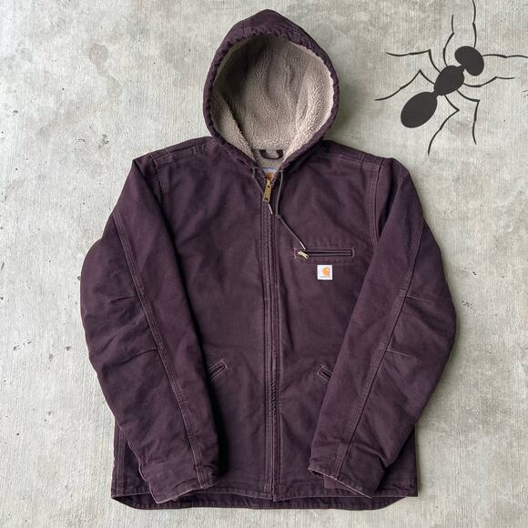 Vintage Y2K WOMENS purple Carhartt work wear jacket